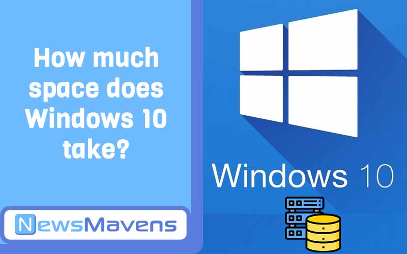 How much space does Windows 10 take?