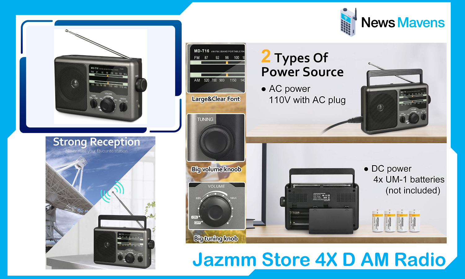 Jazmm Store's 4X D - AM Radio