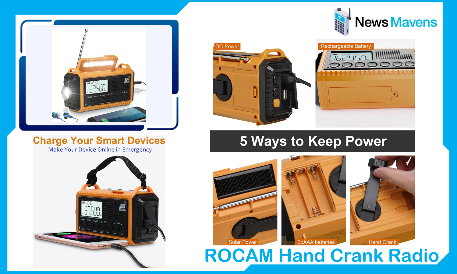 ROCAM Crank Solar Radio