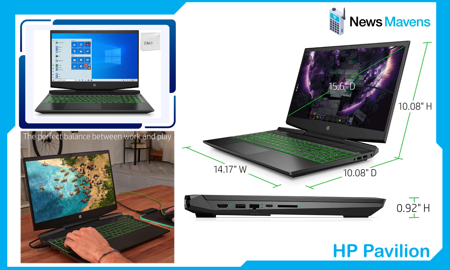 HP Pavilion 15.6” Gaming Laptop